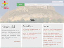 Tablet Screenshot of erbiltourism2014.com